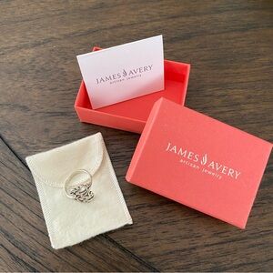 New, never worn size 9.5 James Avery Swirls and Scrolls Hearts Ring